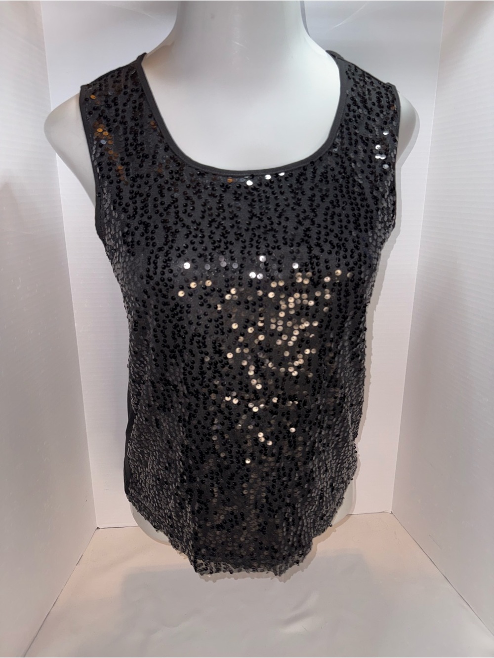 George Black Sequin Sleeveless Camisole
